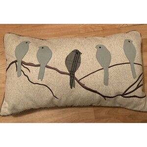 Gorgeous  Birds On A Branch JWH Wool Pillow